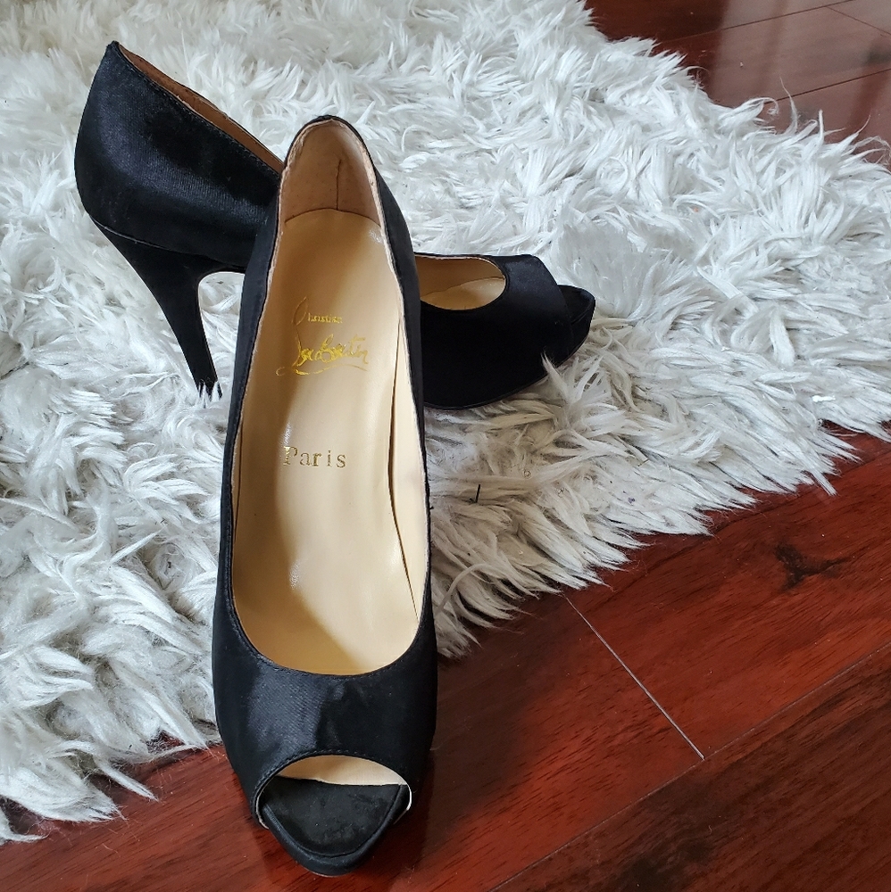 Christian Louboutin open toe heels